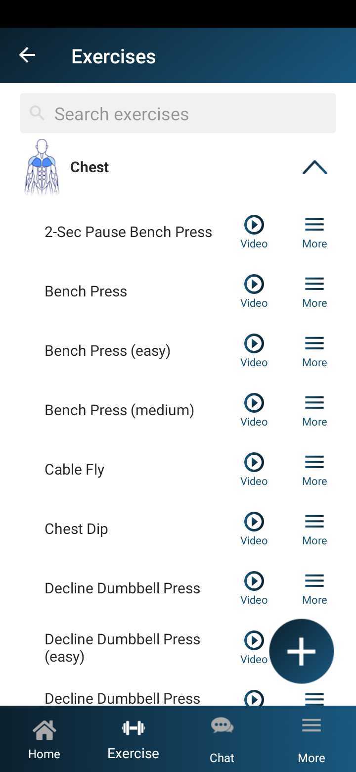 Dr. Muscle Exercise List